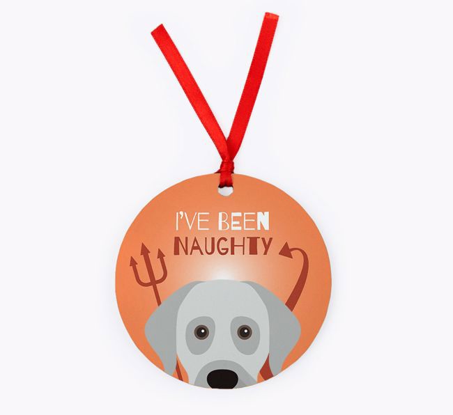 'I've Been Naughty' - {breedFullName} Christmas Decoration