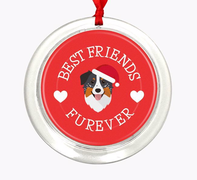 'Best Friends Furever' - Personalized {breedFullName} Christmas Decoration