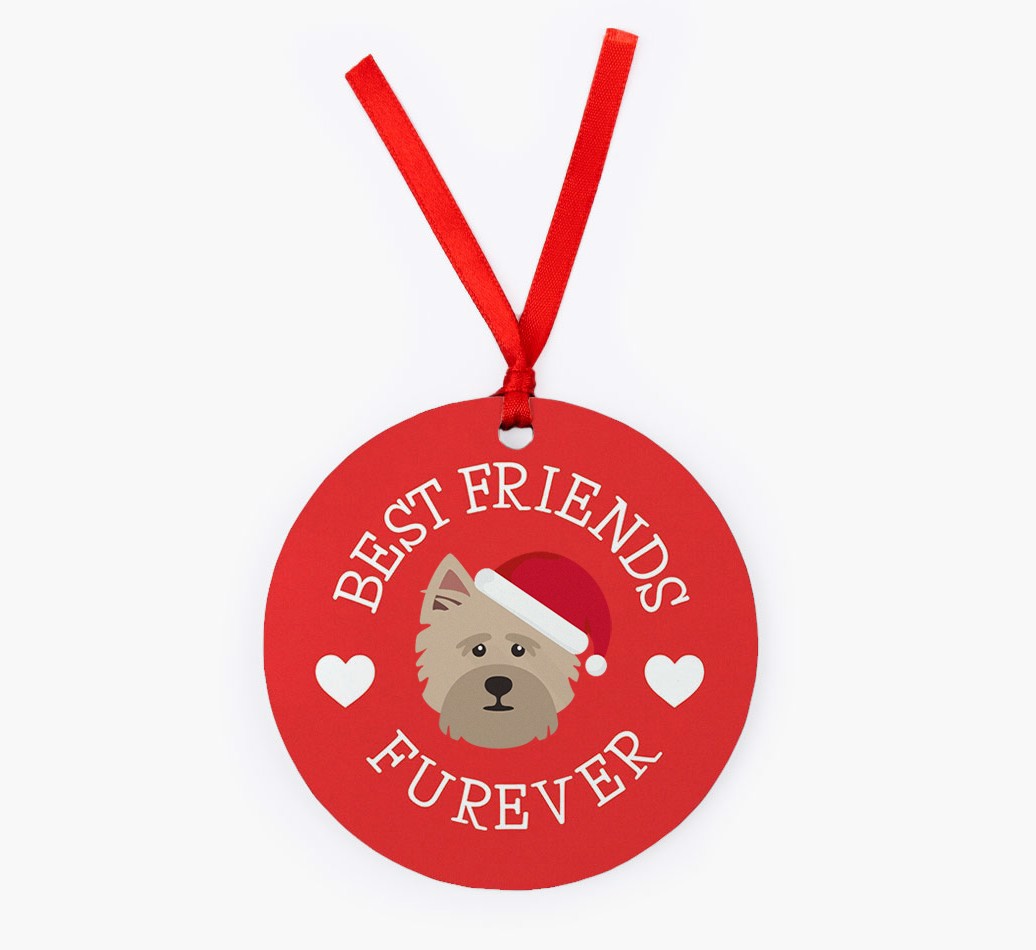 'Best Friends' - Personalised {breedFullName} Ornament - Front