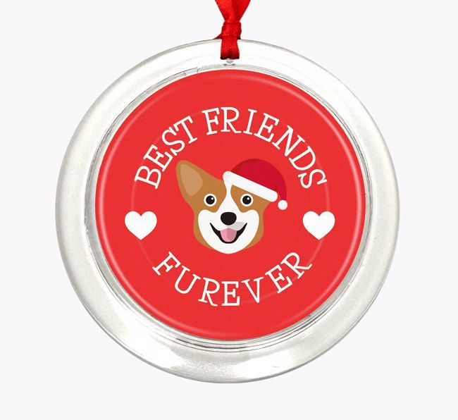 'Best Friends Furever' - Personalized {breedFullName} Christmas Decoration