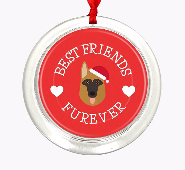 'Best Friends Furever' - Personalized {breedFullName} Christmas Decoration