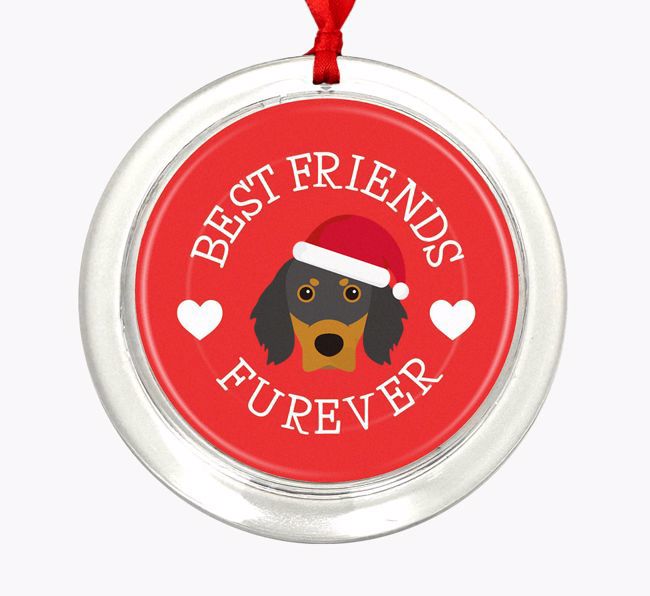 'Best Friends Furever' - Personalized {breedFullName} Christmas Decoration