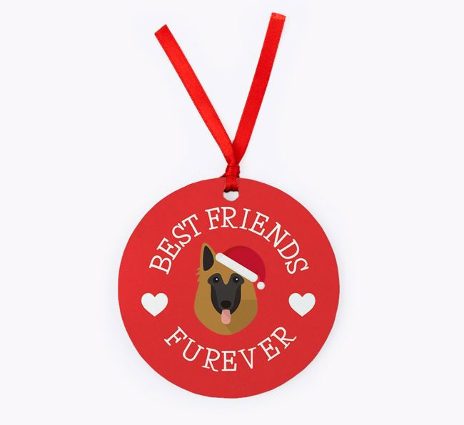 'Best Friends Furever' - {breedFullName} Christmas Decoration