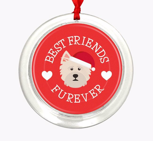 'Best Friends Furever' - Personalized {breedFullName} Christmas Decoration