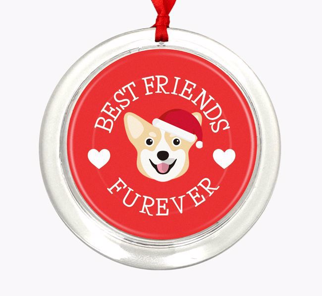 'Best Friends Furever' - Personalized {breedFullName} Christmas Decoration