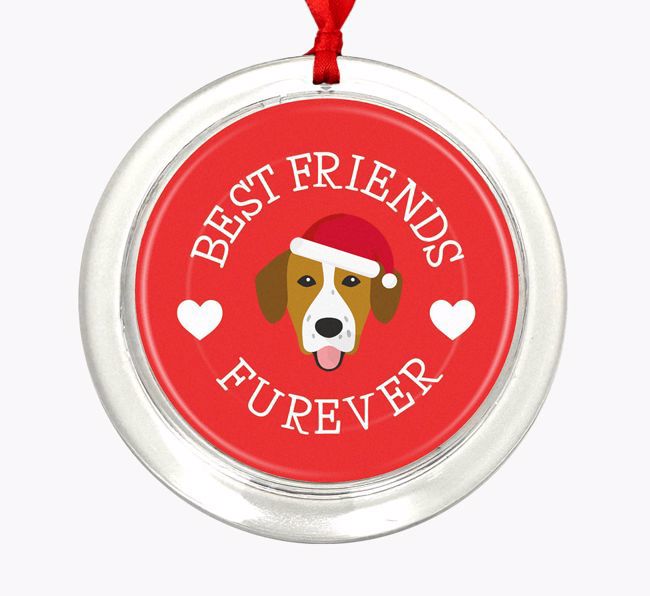 'Best Friends Furever' - Personalized {breedFullName} Christmas Decoration