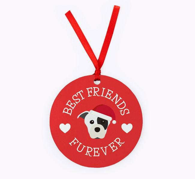 'Best Friends Furever' - {breedFullName} Christmas Decoration