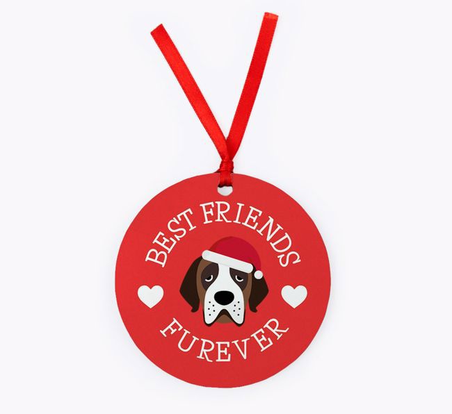 'Best Friends Furever' - {breedFullName} Christmas Decoration