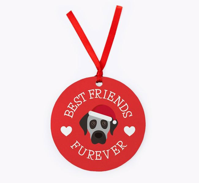 'Best Friends Furever' - {breedFullName} Christmas Decoration