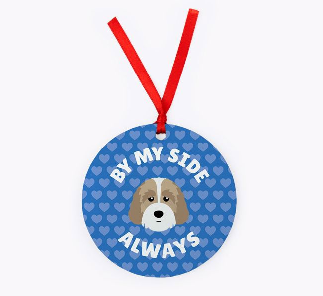 'By My Side Always' - {breedFullName} Christmas Decoration