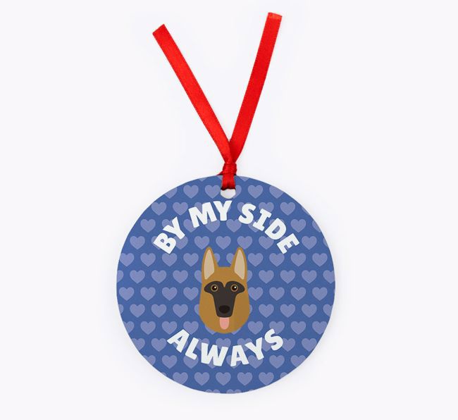 'By My Side Always' - {breedFullName} Christmas Decoration