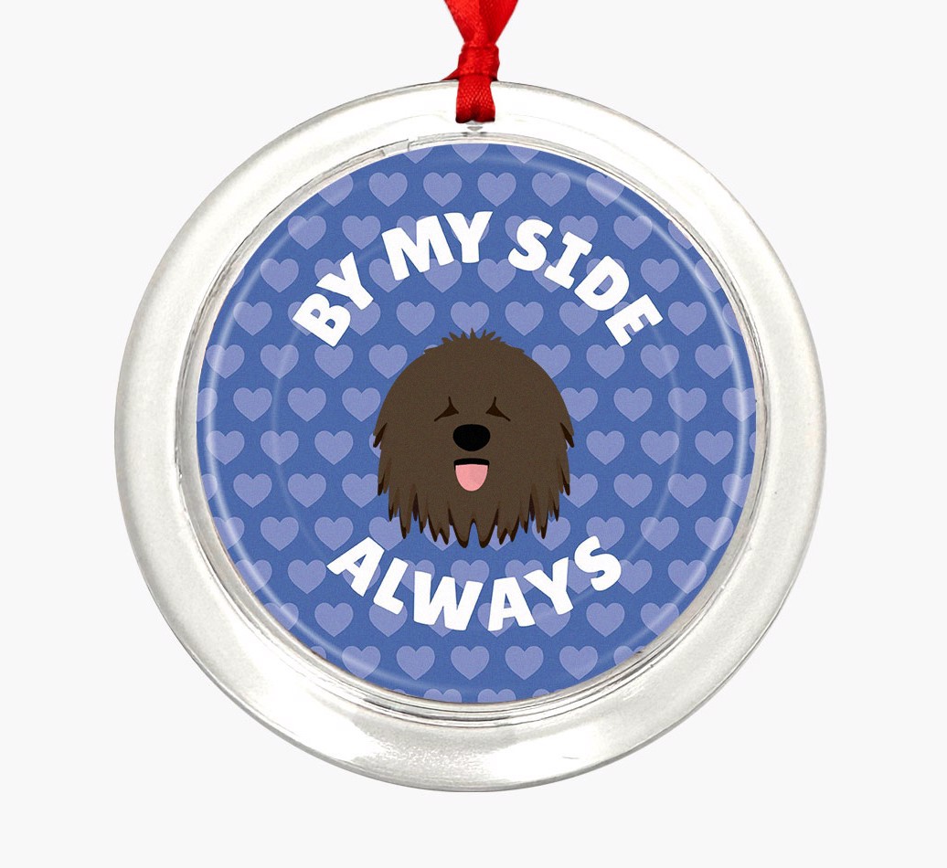 'By My Side Always' - Personalized {breedFullName} Ornament