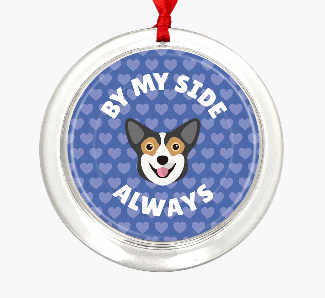 'By My Side Always' - Personalized {breedFullName} Ornament