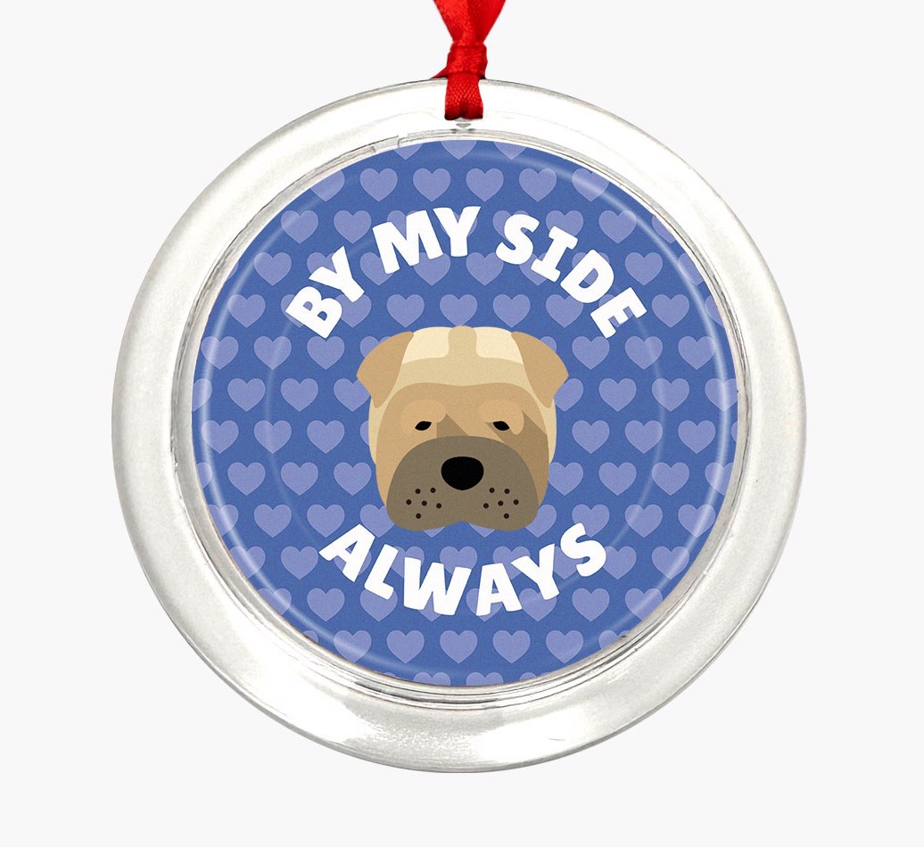 'By My Side Always' - Personalized {breedFullName} Ornament
