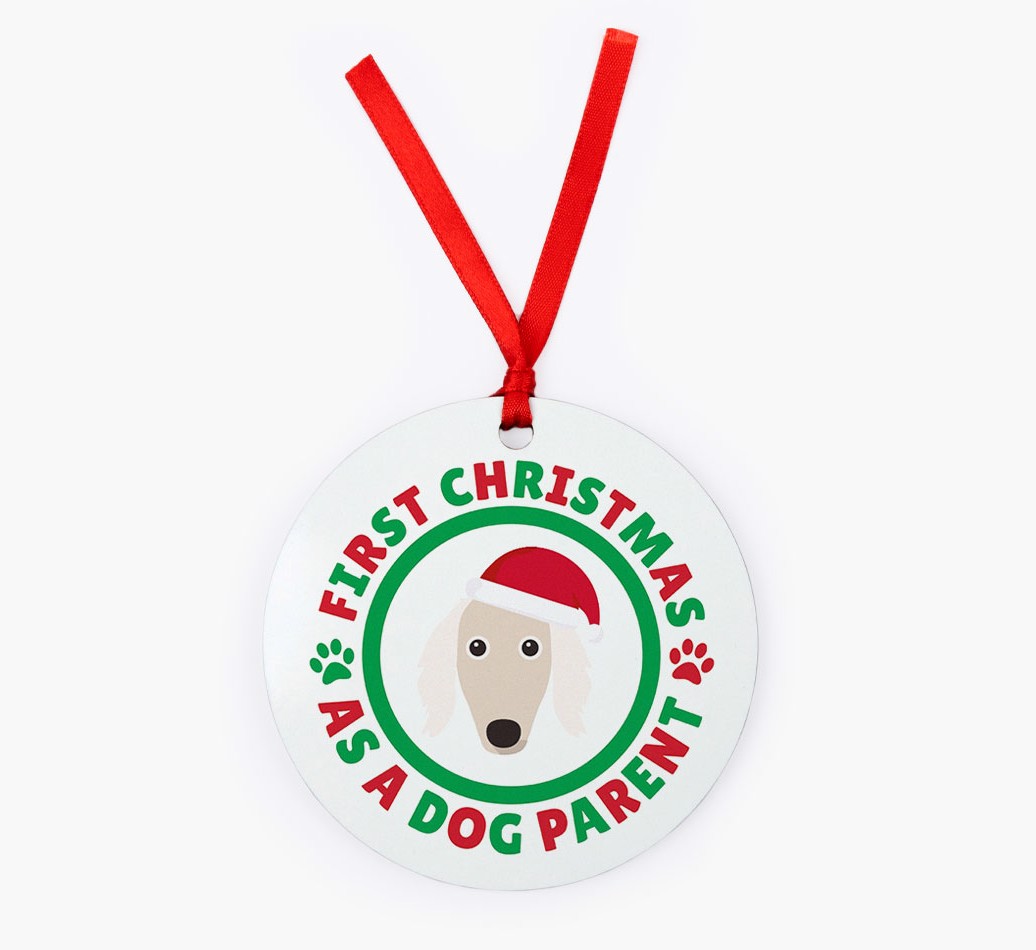 'Dog Parent' - Personalised {breedFullName} Ornament - Front