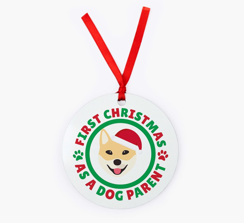 'Dog Parent' - Personalised {breedFullName} Ornament - Front