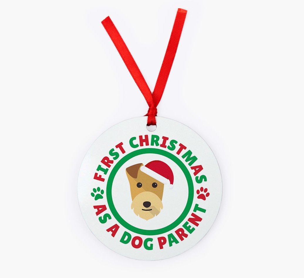 'Dog Parent' - Personalised {breedFullName} Ornament - Front