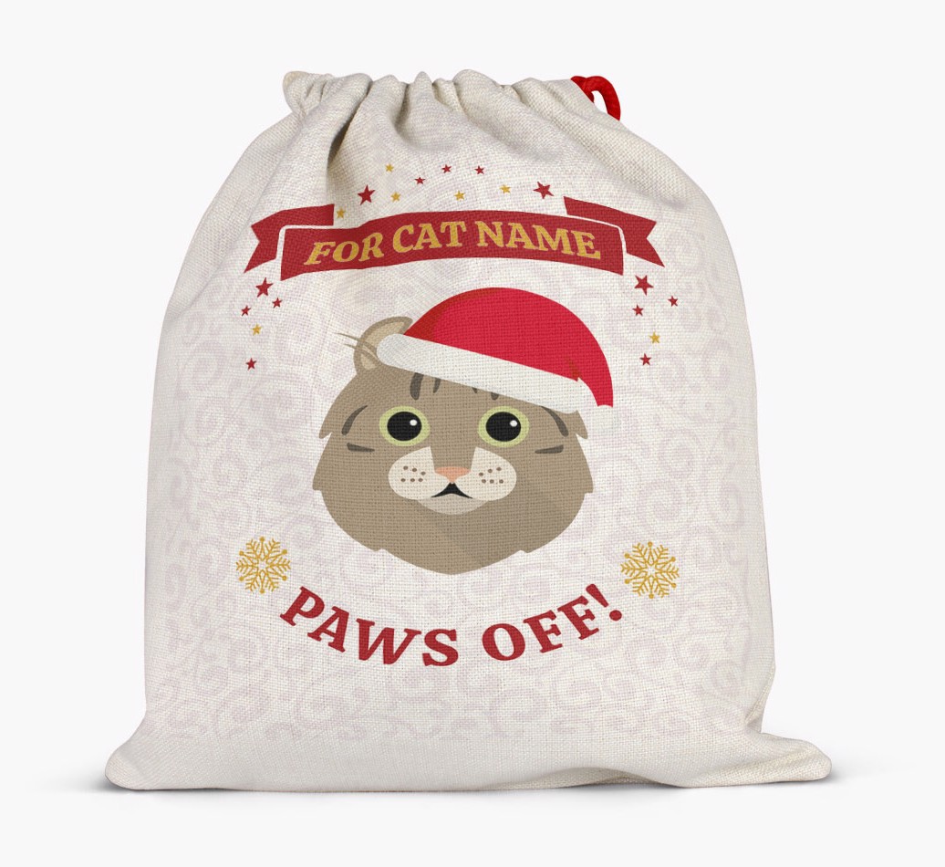 'Paws Off' - Personalised {breedFullName} Santa Sack - Full