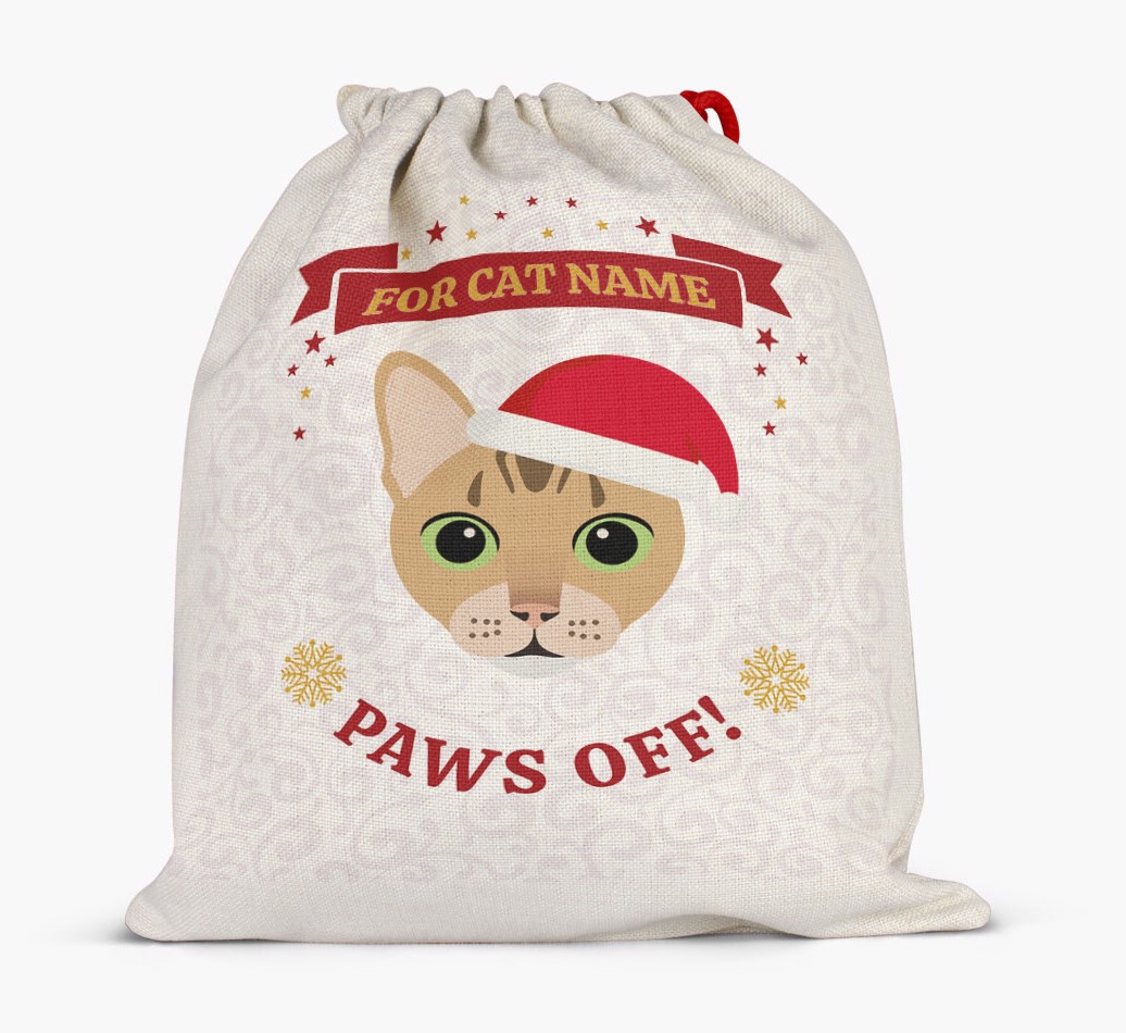 'Paws Off' - Personalised {breedFullName} Santa Sack - Full