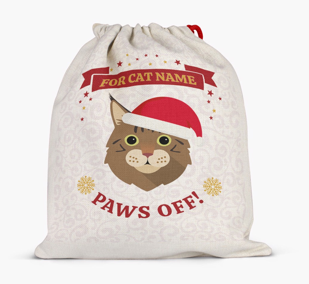 'Paws Off' - Personalized {breedFullName} Santa Sack - Full