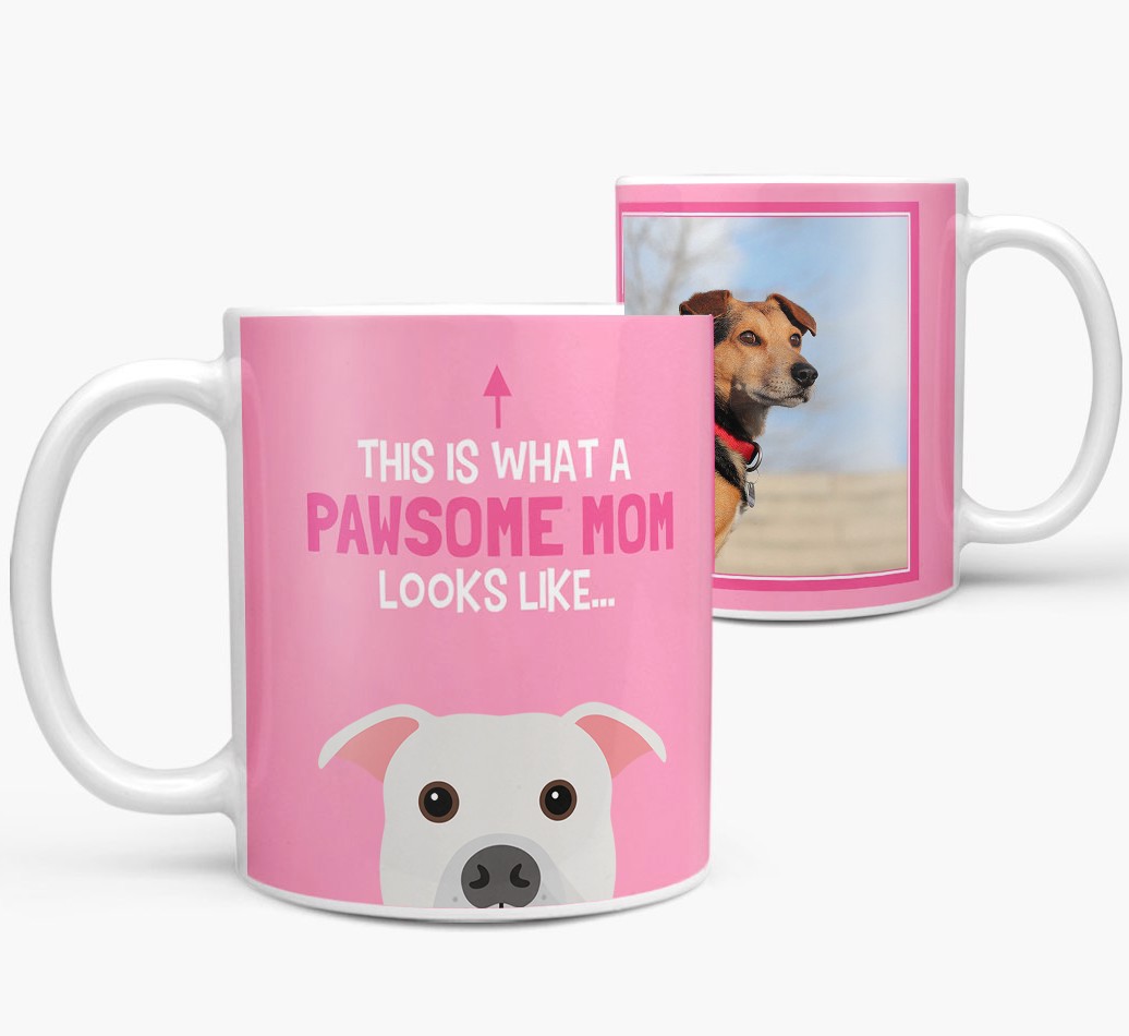 'This Is What A Pawsome Mom Looks Like...' - Personalized {breedFullName} Mug