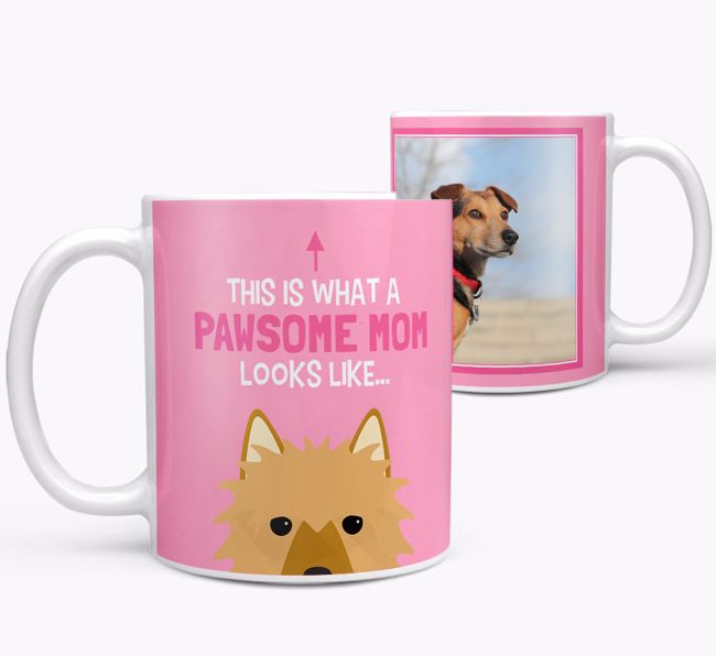 'Pawsome Mom' - Personalized {breedFullName} Mug