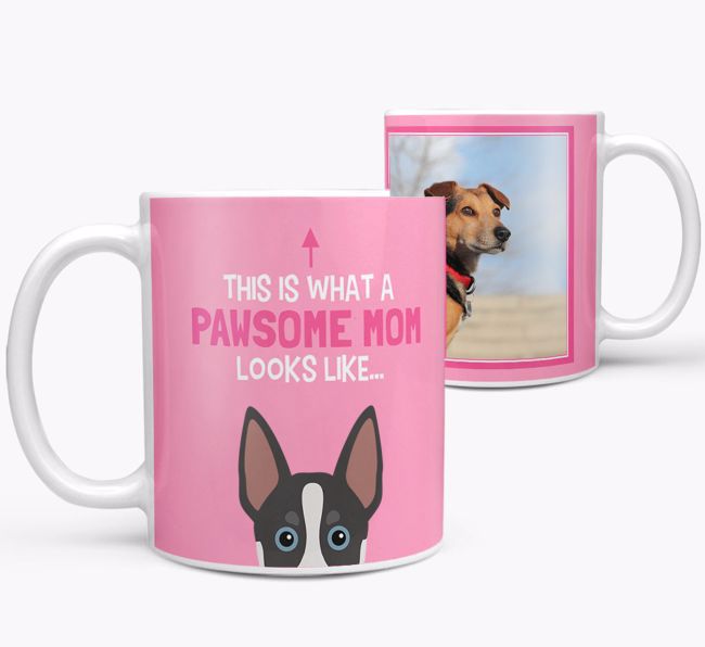 'Pawsome Mom' - Personalized {breedFullName} Mug