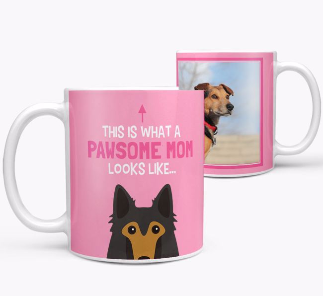 'Pawsome Mom' - Personalized {breedFullName} Mug