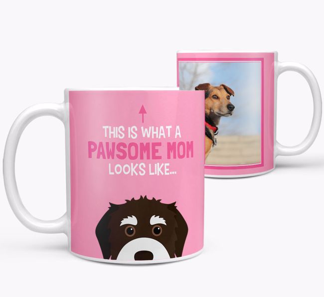 'Pawsome Mom' - Personalized {breedFullName} Mug