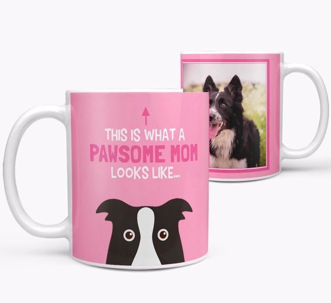 'Pawsome Mom' - Personalized {breedFullName} Mug