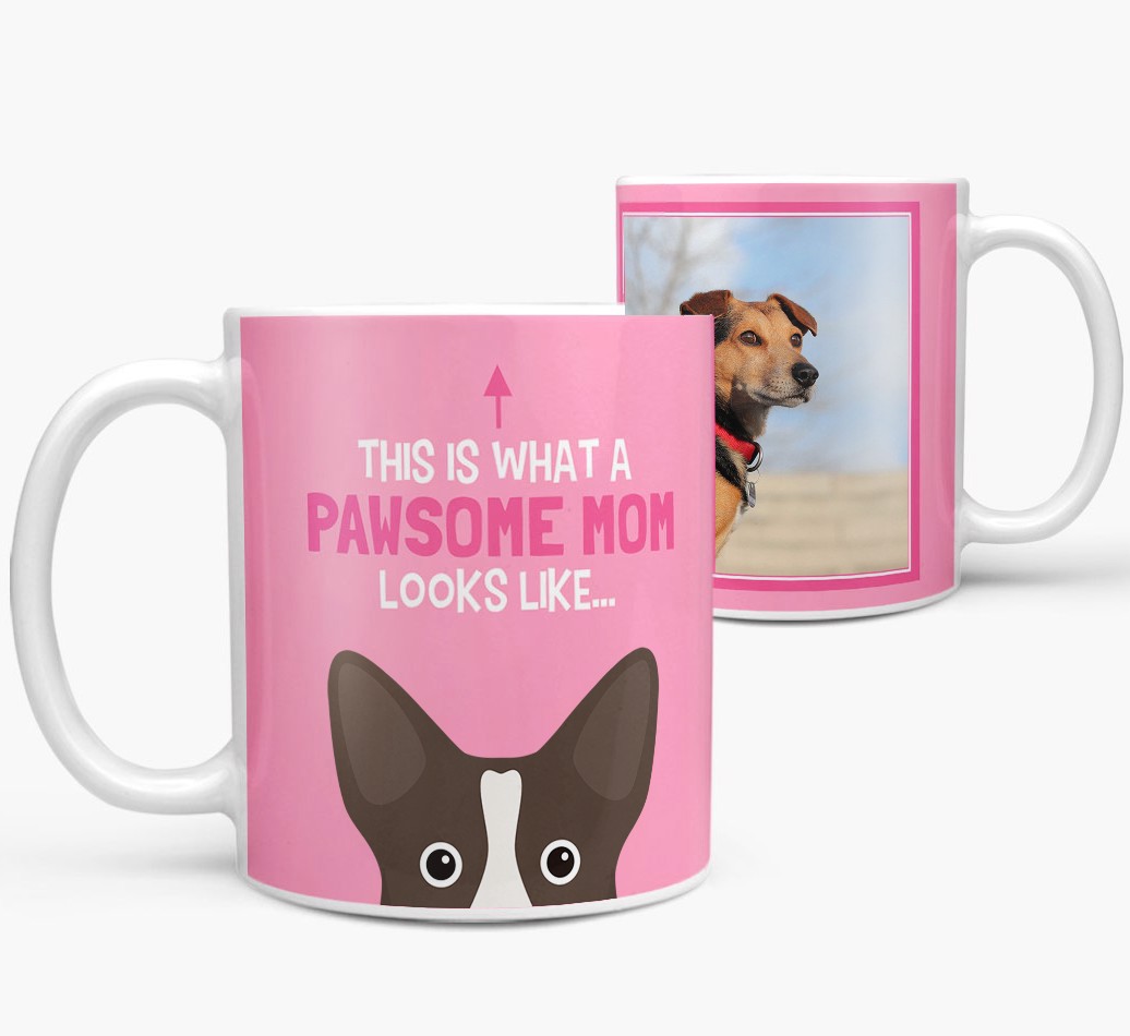 'This Is What A Pawsome Mom Looks Like...' - Personalized {breedFullName} Mug