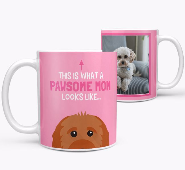 'Pawsome Mom' - Personalized {breedFullName} Mug