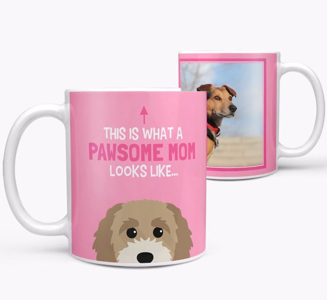 'Pawsome Mom' - Personalized {breedFullName} Mug