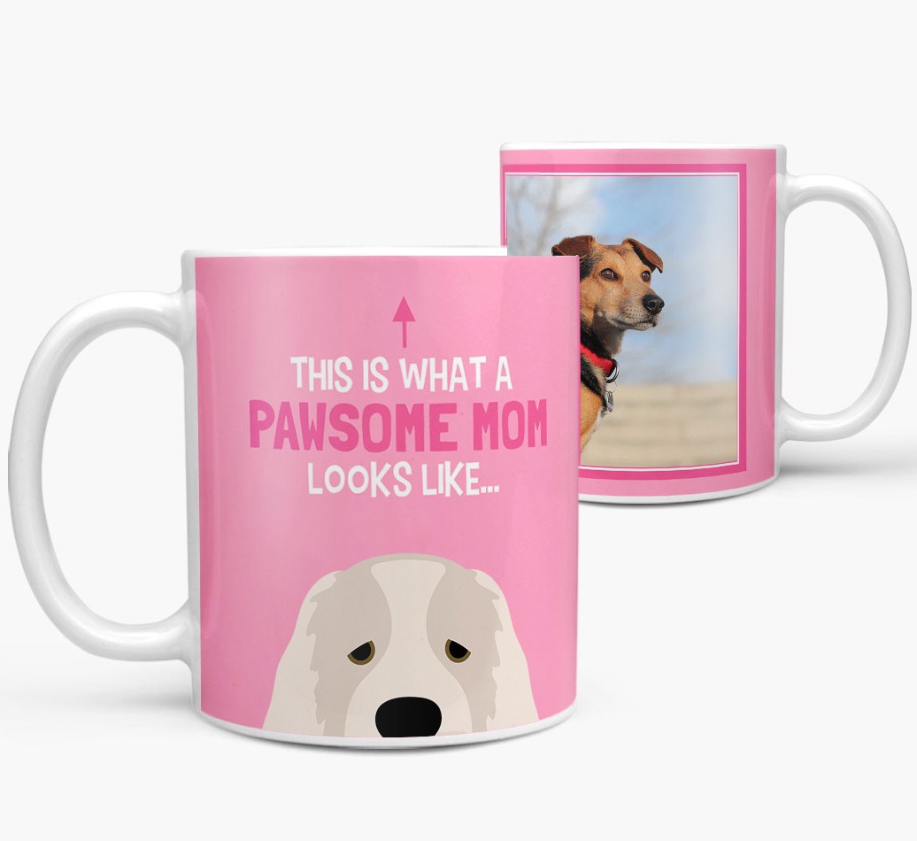 'This Is What A Pawsome Mom Looks Like...' - Personalized {breedFullName} Mug