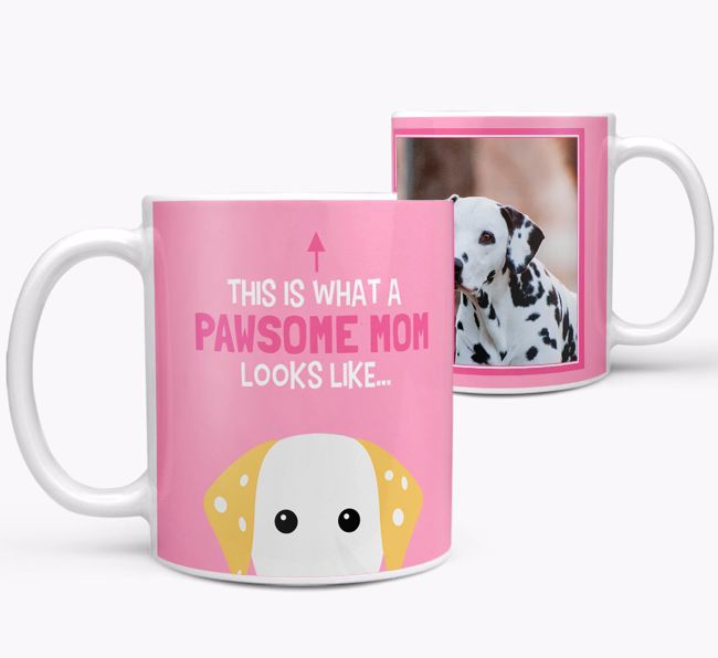 'Pawsome Mom' - Personalized {breedFullName} Mug