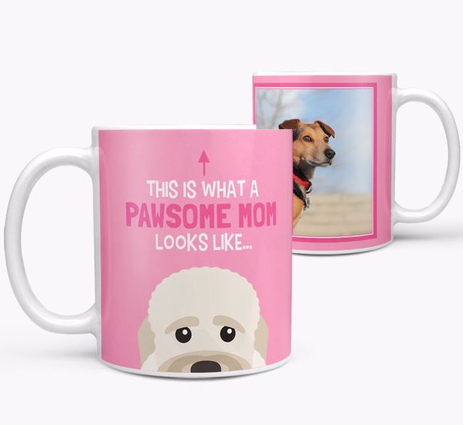 'Pawsome Mom' - Personalized {breedFullName} Mug