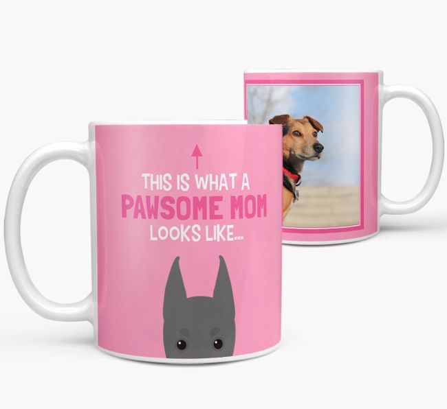 'Pawsome Mom' - Personalized {breedFullName} Mug