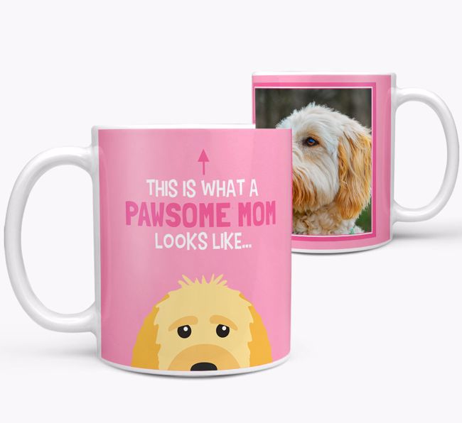 'Pawsome Mom' - Personalized {breedFullName} Mug