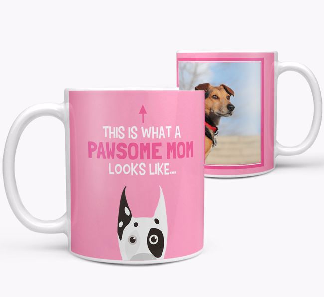 'Pawsome Mom' - Personalized {breedFullName} Mug