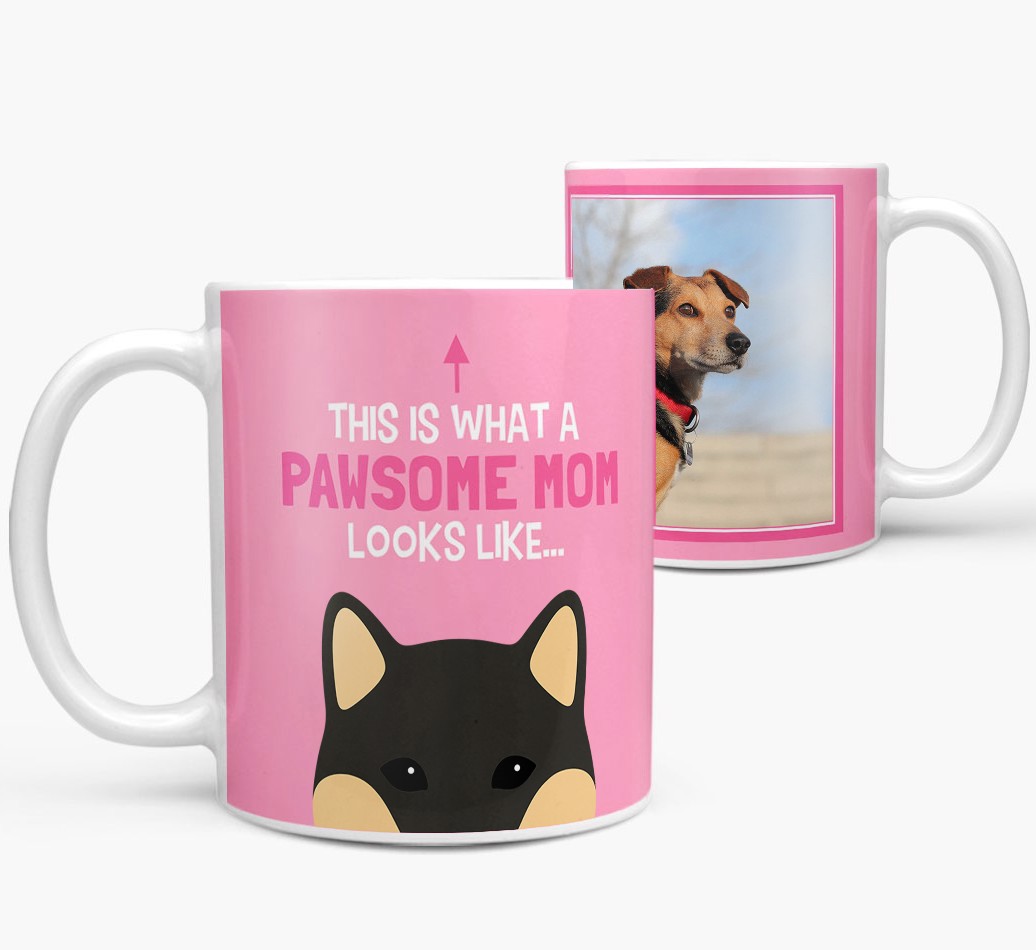 'This Is What A Pawsome Mom Looks Like...' - Personalized {breedFullName} Mug