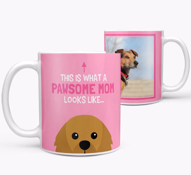 'Pawsome Mom' - Personalized {breedFullName} Mug