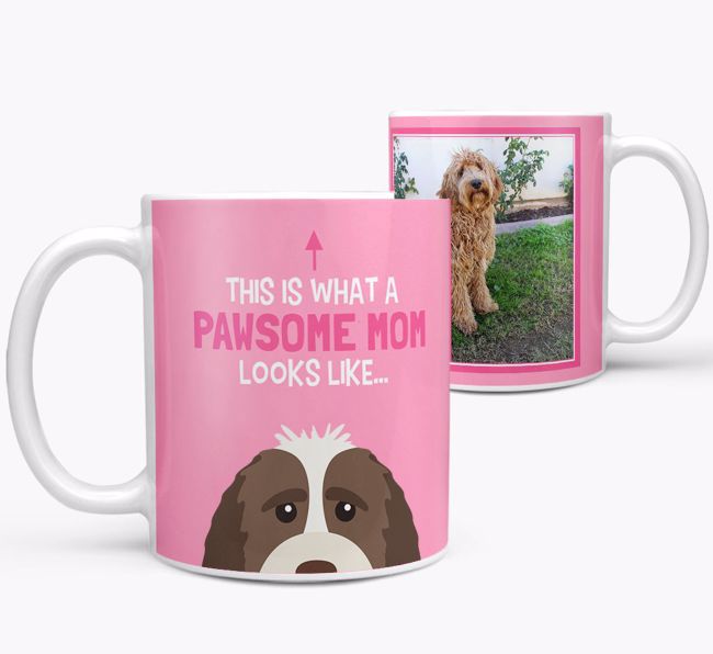 'Pawsome Mom' - Personalized {breedFullName} Mug