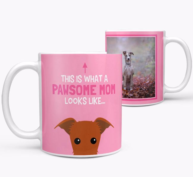 'Pawsome Mom' - Personalized {breedFullName} Mug