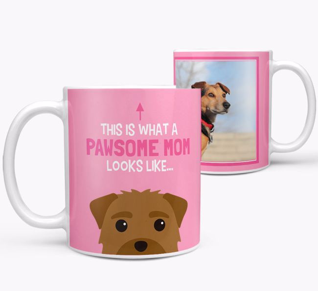 'Pawsome Mom' - Personalized {breedFullName} Mug