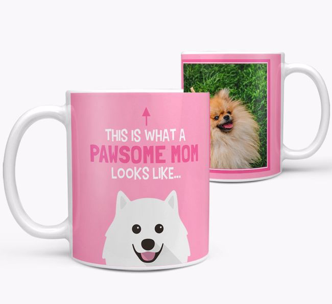 'Pawsome Mom' - Personalized {breedFullName} Mug