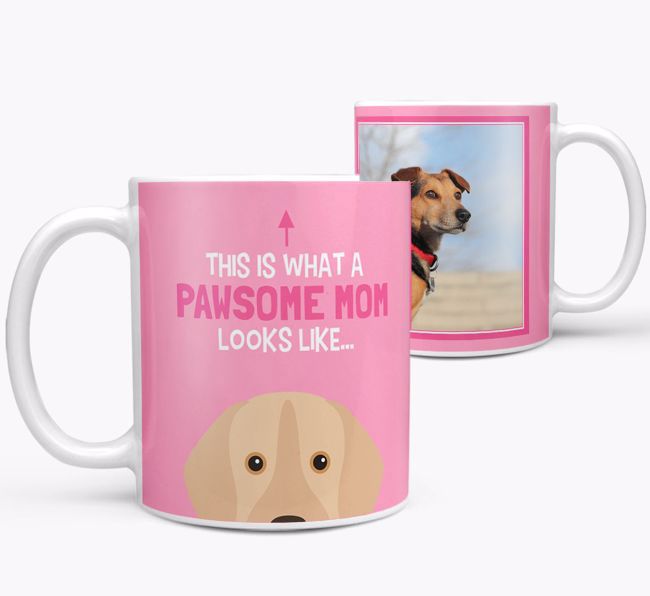 'Pawsome Mom' - Personalized {breedFullName} Mug