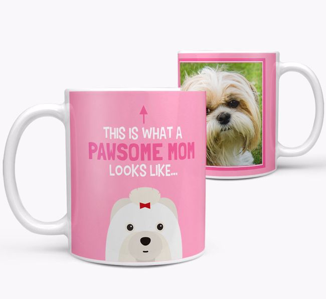 'Pawsome Mom' - Personalized {breedFullName} Mug