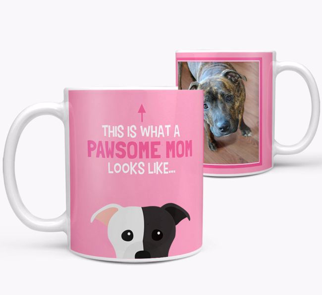 'Pawsome Mom' - Personalized {breedFullName} Mug