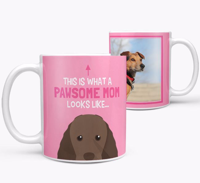 'Pawsome Mom' - Personalized {breedFullName} Mug