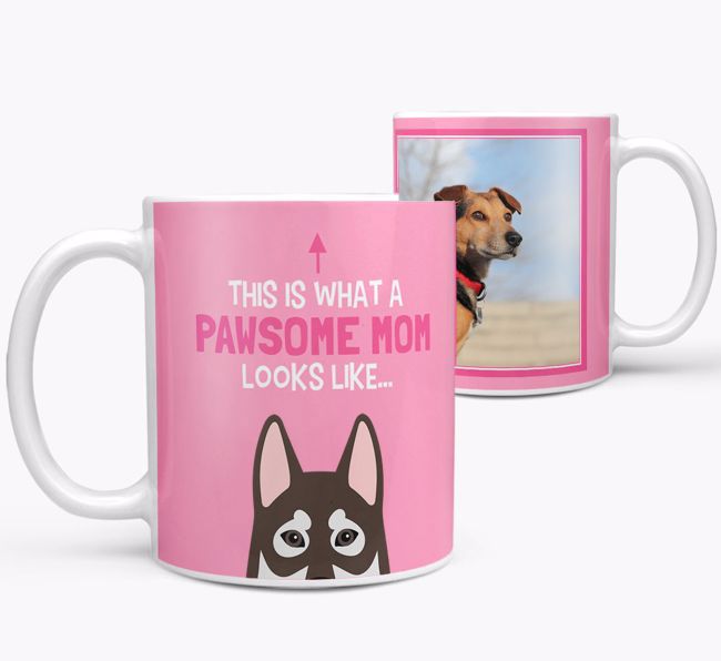 'Pawsome Mom' - Personalized {breedFullName} Mug